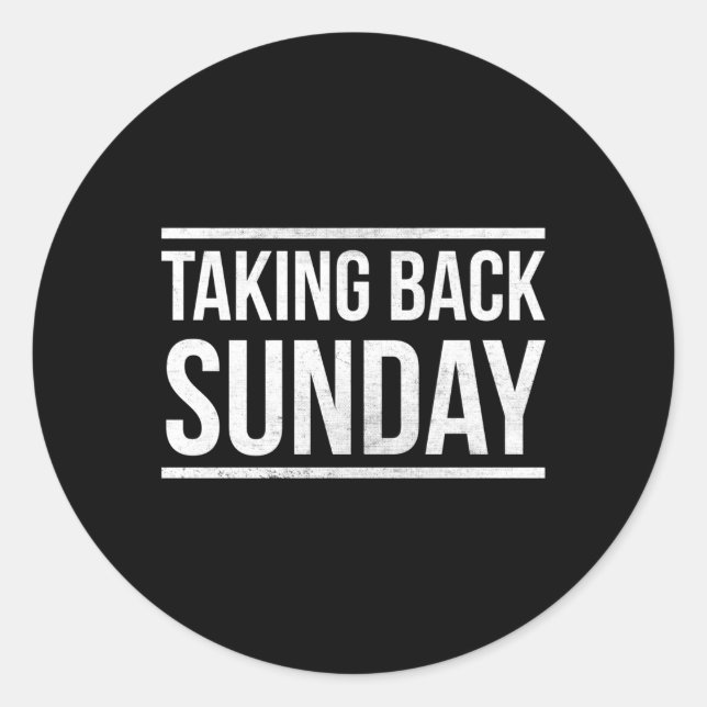 Adesivo Retornando Domingo Para Ventilador Doce Congelado (Frente)