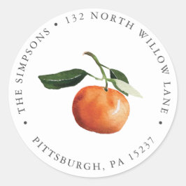 Adesivo Retornar o Clássico Redondo do Endereço