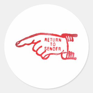 Adesivo Retorne ao remetente