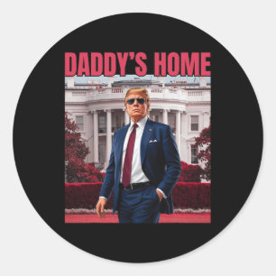 Adesivo Retorno do pai doméstico 45 47 Funny Trump 2024