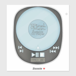 Adesivo Retorno dos 90 - PixelMan - Coletor de CD portátil