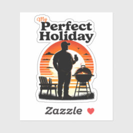 Adesivo Retrair O Texto Escuro Do Meu Feriado Perfeito