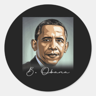Adesivo Retrato Barack Obama Presidente Patriótico