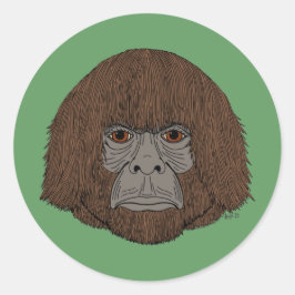 Adesivo Retrato Bigfoot 2 (Tipo Humano)