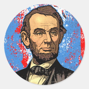 Adesivo Retrato bonito de Abraham Lincoln