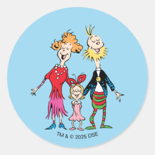 Adesivo Retrato da Família de Cindy Lou Who