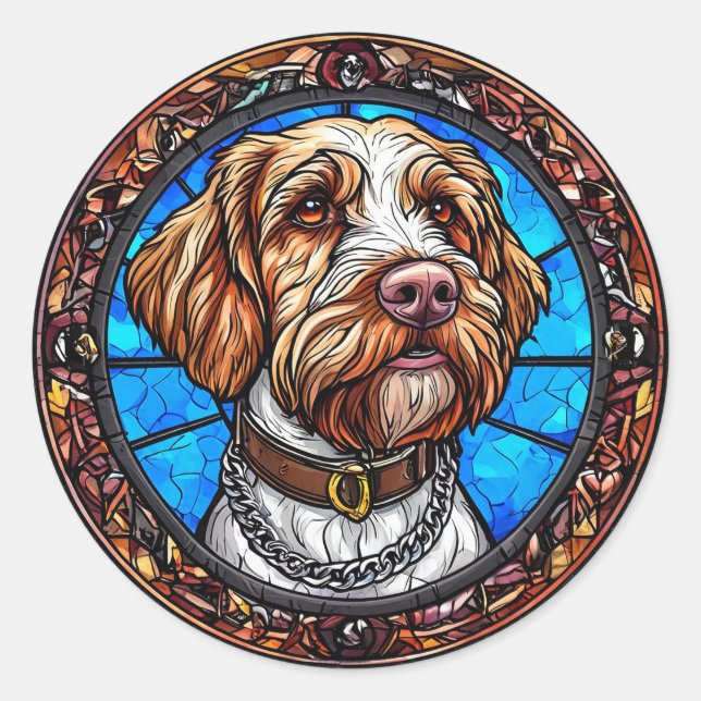 Adesivo Retrato de cachorro fofo (Frente)