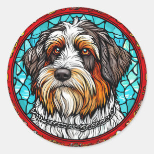 Adesivo Retrato de cachorro fofo