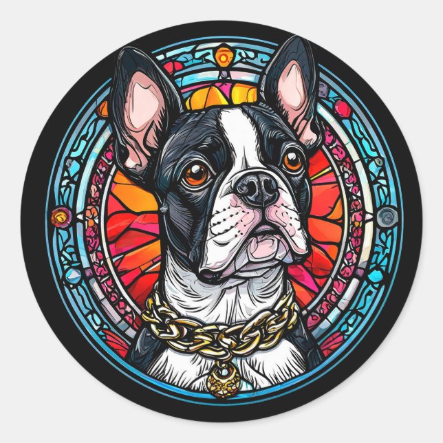 Adesivo Retrato de cachorro fofo (Frente)