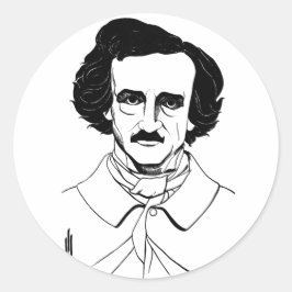 Adesivo Retrato de Edgar Allan Poe