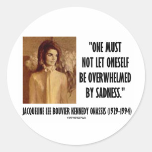 Adesivo Retrato de Jackie Kennedy Oneself não deixado