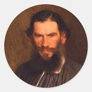 Adesivo Retrato de Leo Tolstoy (por Ivan Kramskoi, 1873)