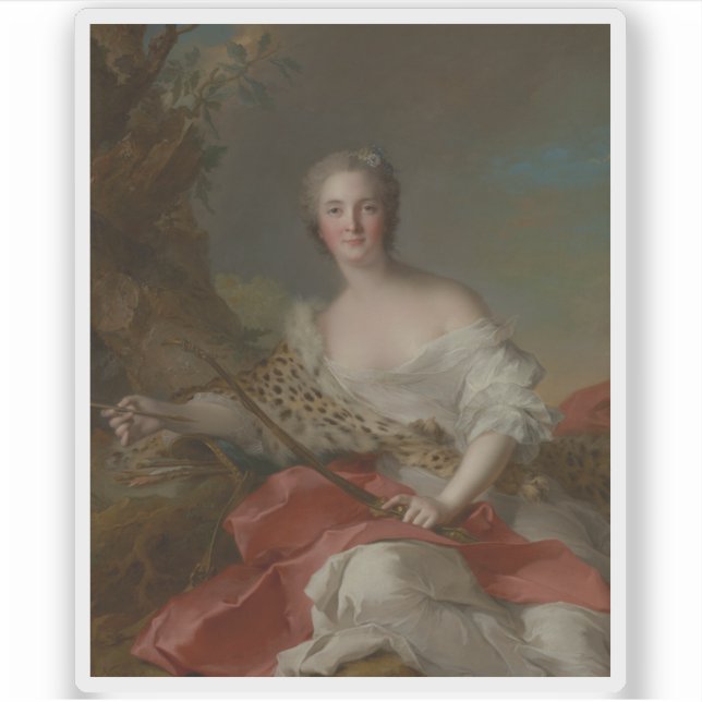 Adesivo Retrato de Madame Bonnier de la Mosson como Diana (Frente)