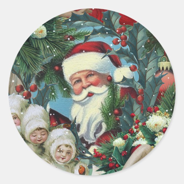 Adesivo Retrato de Natal Vitoriano (Frente)