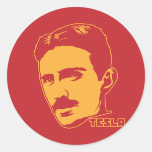 Adesivo Retrato de Nikola Tesla