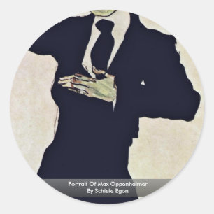 Adesivo Retrato de Oppenheimer máximo por Schiele Egon