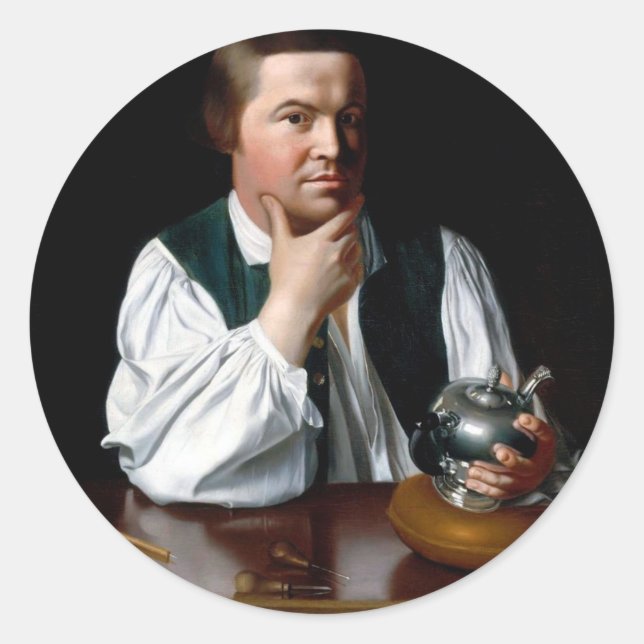 Adesivo Retrato de Paul Revere (Frente)
