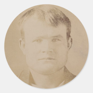 Adesivo Retrato de Robert LeRoy Parker aliás Butch Cassid