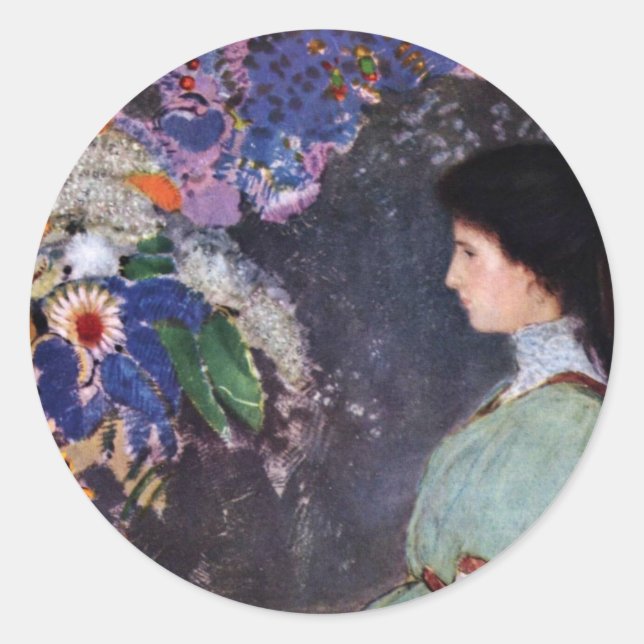 Adesivo Retrato De Violette Heymann Por Odilon Redon (Frente)