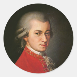 Adesivo Retrato de Wolfgang Amadeus Mozart