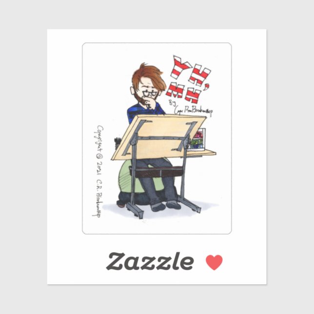 Adesivo Retrato do Artista - Vinheta Correspondente (Folha)