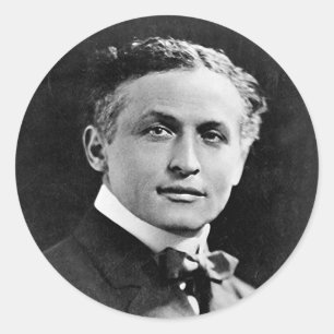 Adesivo Retrato do mágico americano Harry Houdini