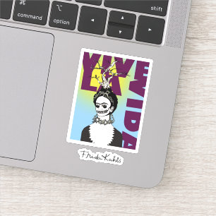 Adesivo Retrato do pop art de Frida Kahlo