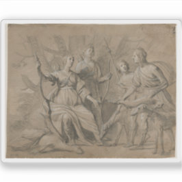 Adesivo Retrato do Rei e Rainha das Crianças da Boêmia