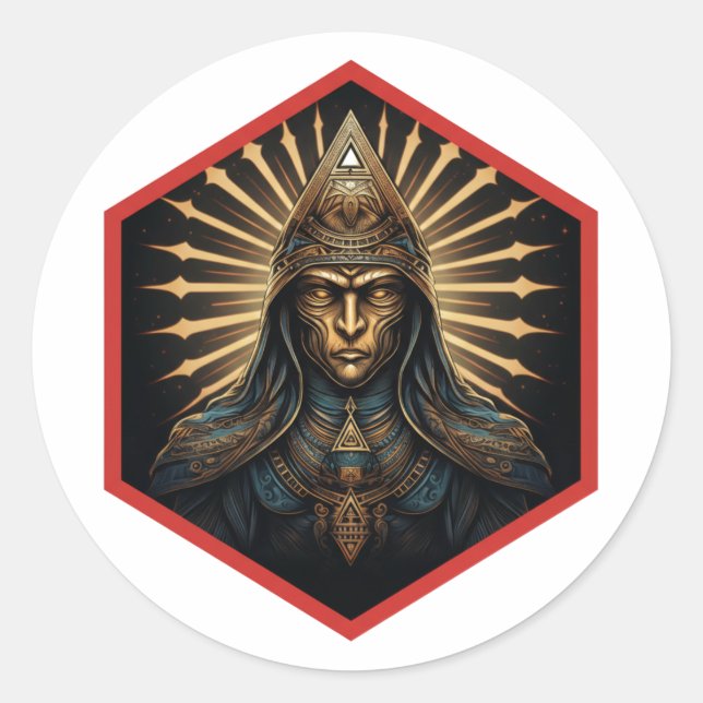 Adesivo Retrato Fantástico Incrível da Illuminati (Frente)