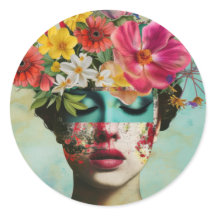 Retrato Floral Vintage