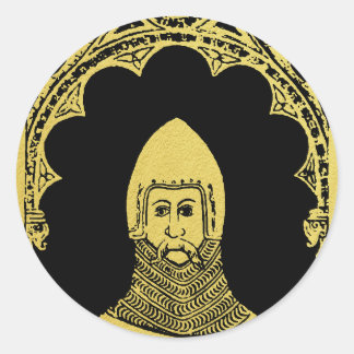 Adesivo Retrato medieval inglês 1355 John, Lord Cobham