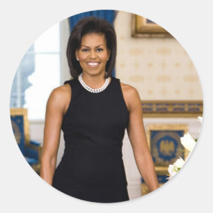 Adesivo Retrato Oficial da Primeira-Dama Michelle Obama