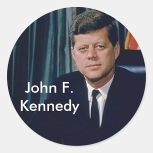 Adesivo Retrato oficial de JFK do dominio público