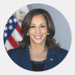 Adesivo Retrato Oficial do Vice-Presidente Kamala Harris
