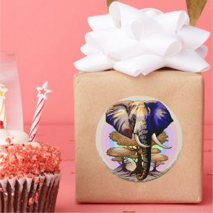 Adesivo Retrato Surreal do Elefante Africano