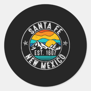Adesivo Retro 70s 80s Santa Fé Novo México Nm
