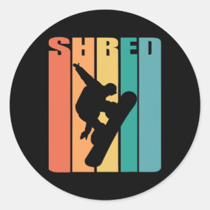 Adesivo Retro 70s Vintage Snowboard Shirt Snowboard Air