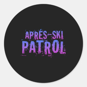 Adesivo Retro 80s Apres Ski Patrol Vintage