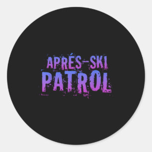 Adesivo Retro 80s Apres Ski Patrol Vintage