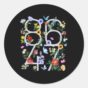 Adesivo Retro 8647 Sutil Trump 86 47 Estilo Floral Boho