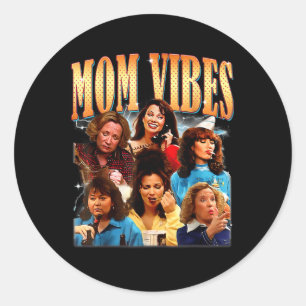Adesivo Retro 90s Mãe, Dia de as mães de camisa da Vista E