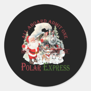 Adesivo Retro Acredita Que O Comboio Polar Norte Expressa 