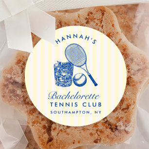 Adesivo Retro Amarelo Último Balanço Antes da Raquete de T