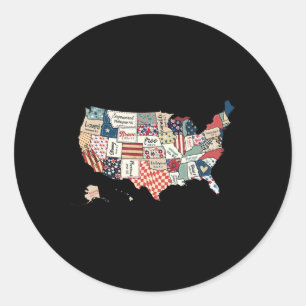 Adesivo Retro América Usa Mapa Deus Diz Que Você É Bíblia 