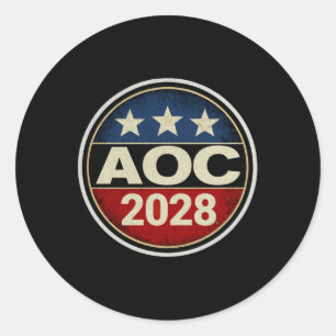 Adesivo Retro Aoc 2028 Combater O Protesto Oligarchy Resis