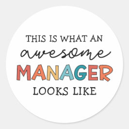 Adesivo Retro Awmanutenção Manager Funny