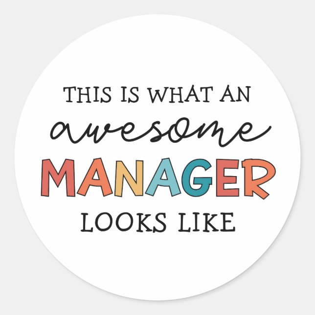 Adesivo Retro Awmanutenção Manager Funny (Frente)