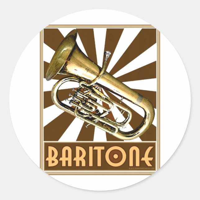 Adesivo Retro Baritone (Frente)