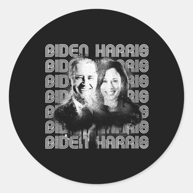 Adesivo Retro Biden Harris Pride (Frente)