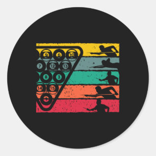 Adesivo Retro Billiards Esporte